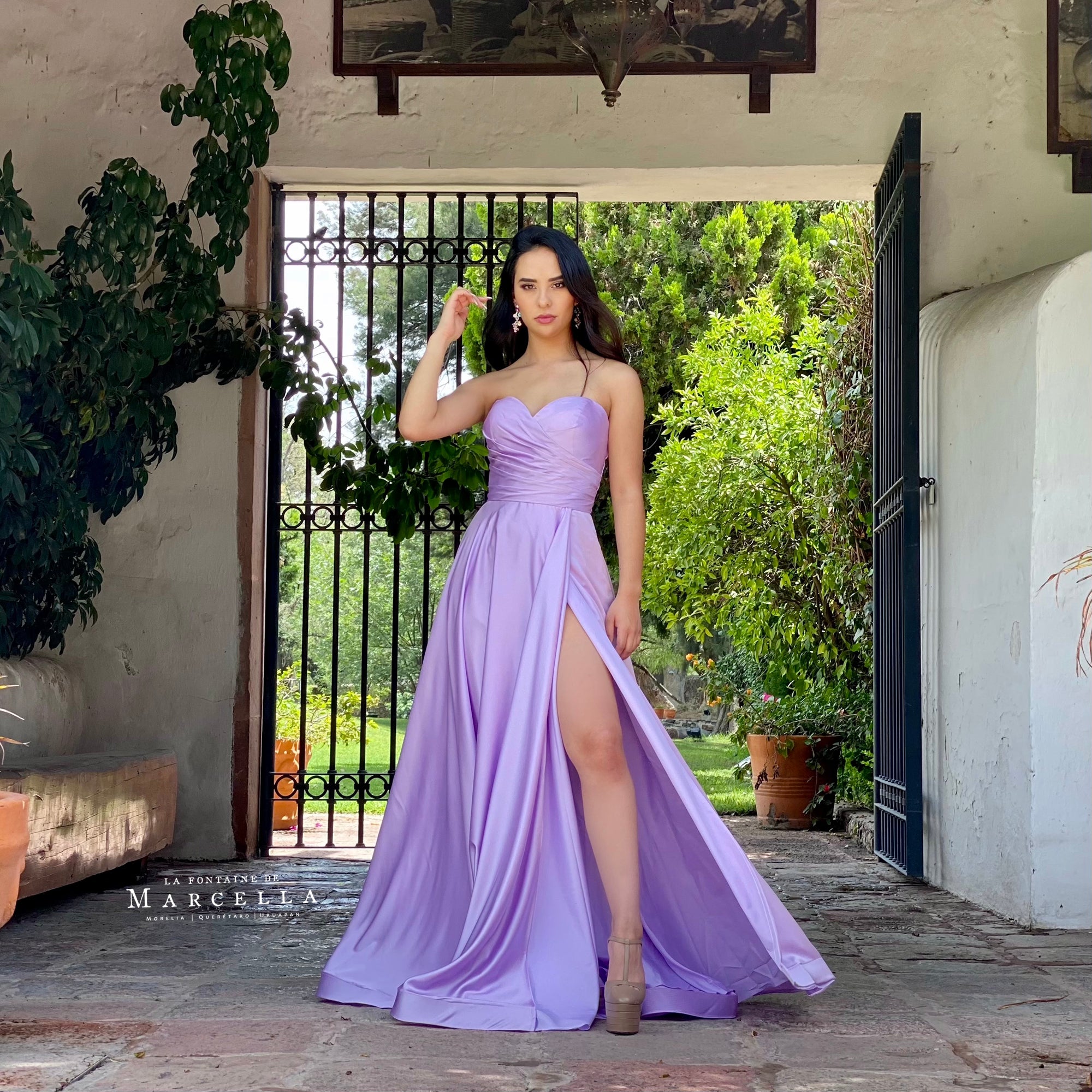 Vestido Largo Morado Lila Vestido Color Lila Vestidos De Graduacion  Aesthetic Boda Vestido Largo, image size:2000x2000